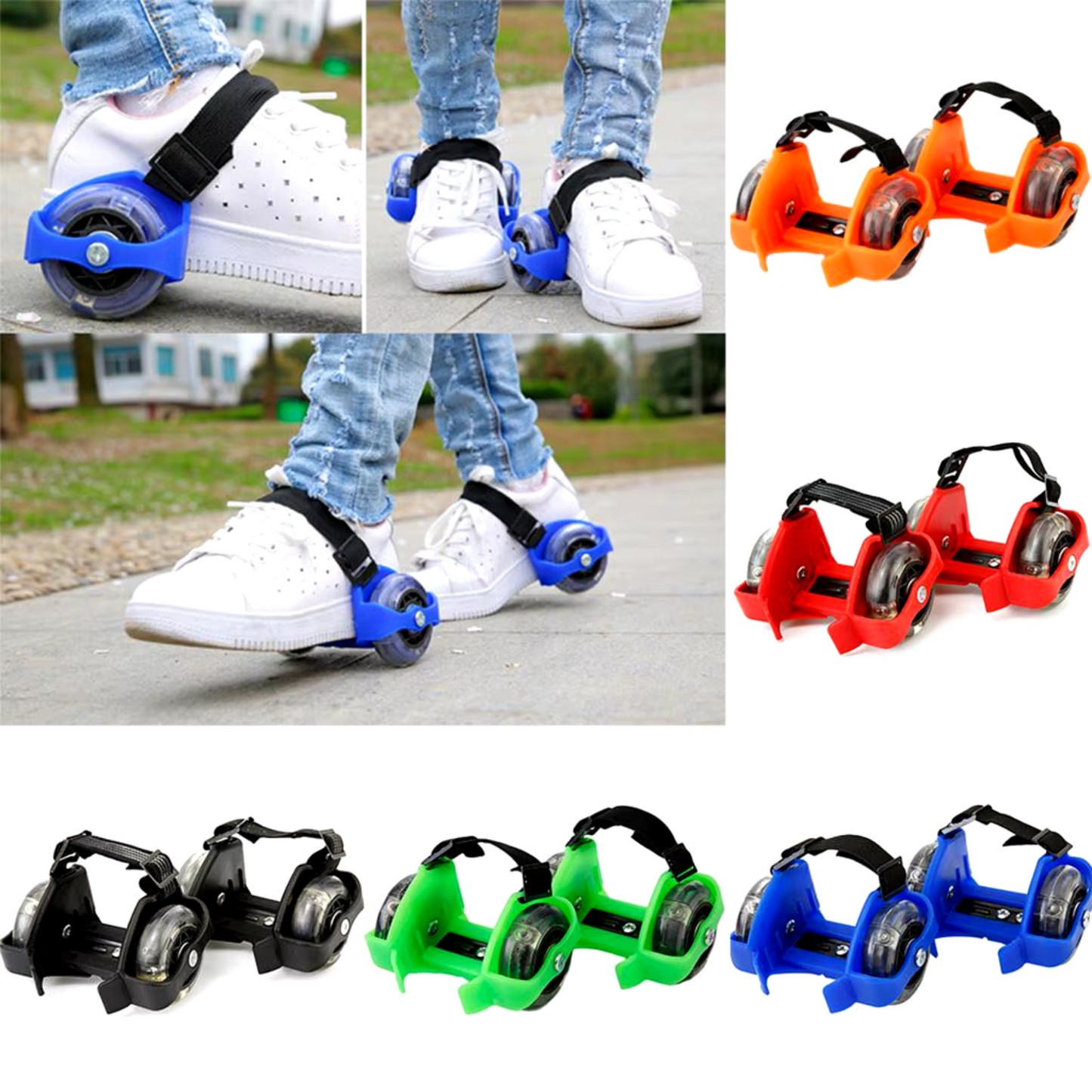 Patines LED Ajustables para Zapatillas