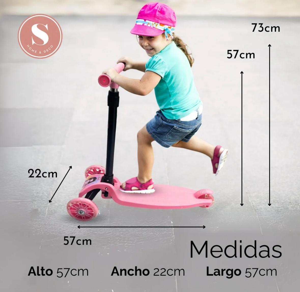 Scooter Infantil 3 Ruedas con luces LED