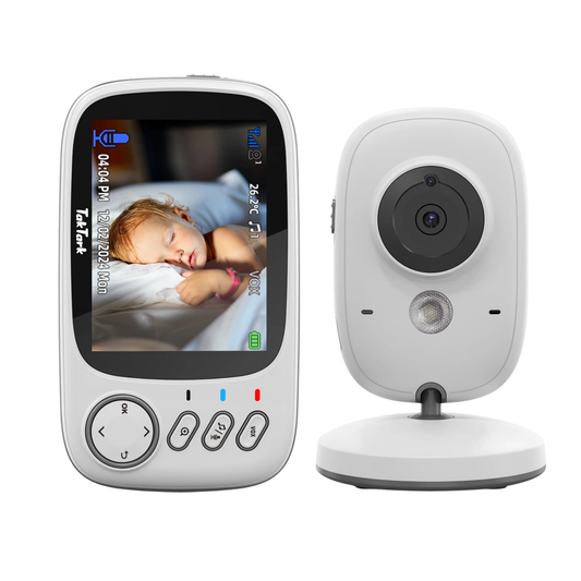 VideoMonitor de Bebé A&C Lite – Visión Nocturna Automática, Audio Bidireccional y Control de Temperatura