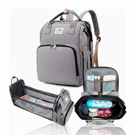 MOCHILA BOLSO MATERNAL CUNA BEBÉ 3 EN 1