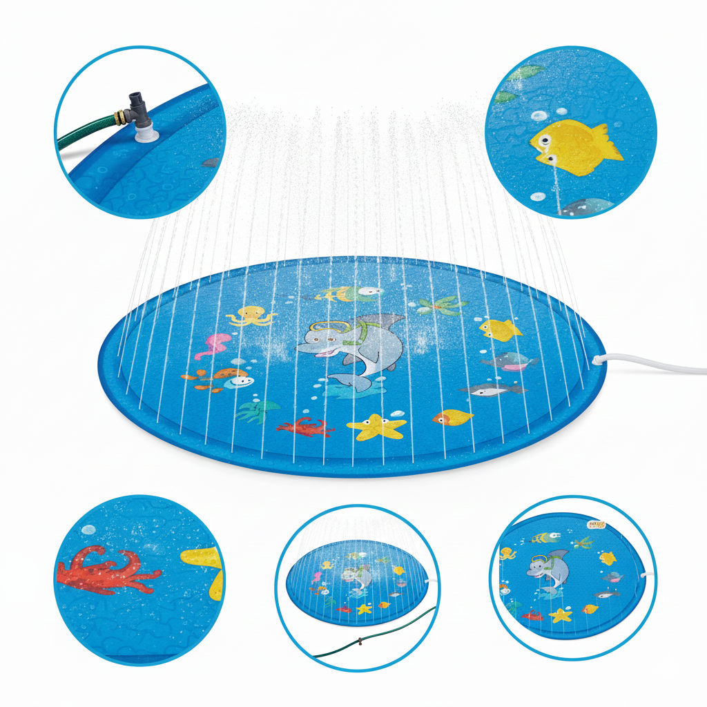 Piscina Alfombra de Agua Infantil SplashZone Pro