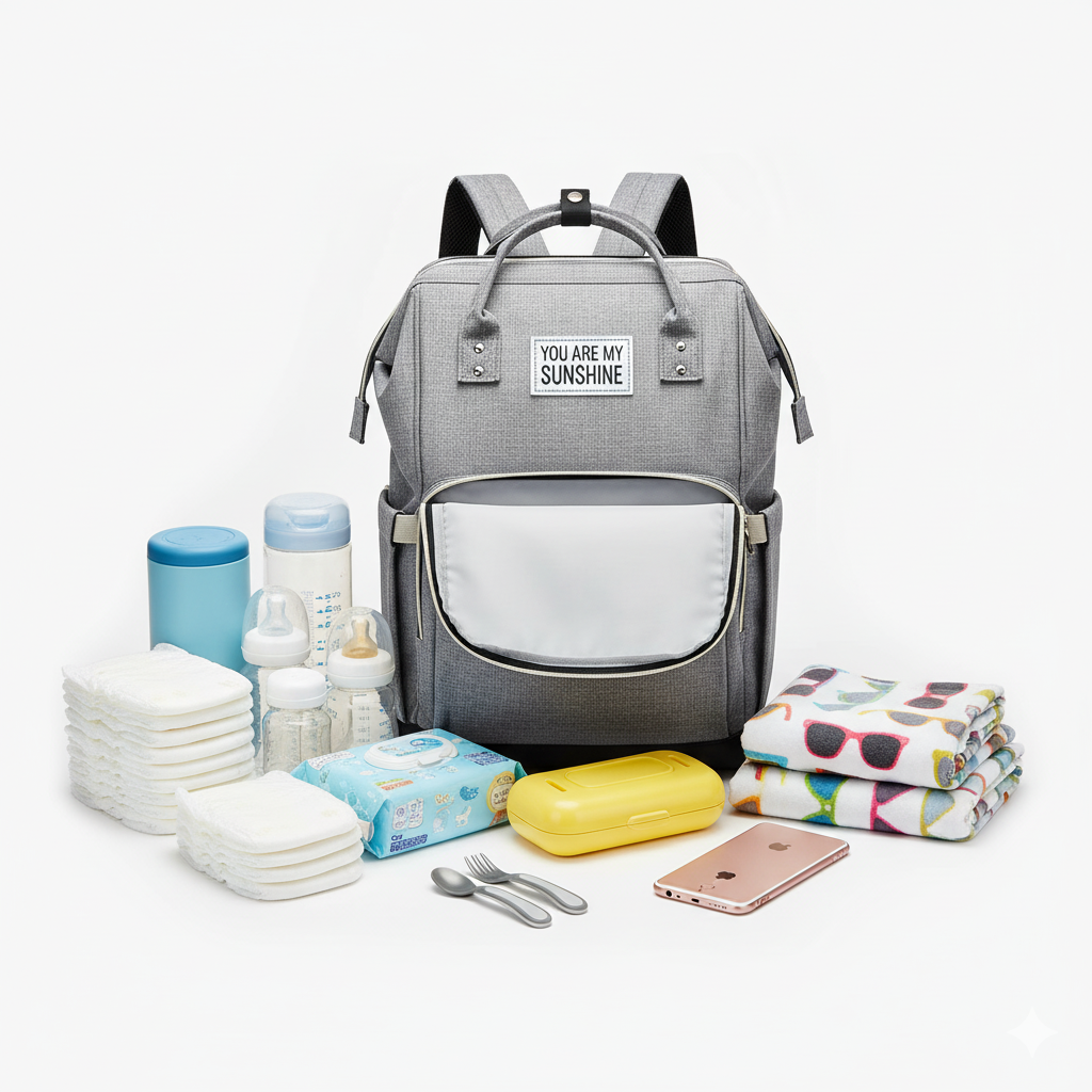 MOCHILA BOLSO MATERNAL CUNA BEBÉ 3 EN 1