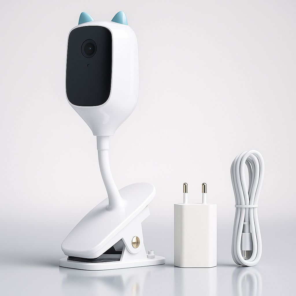 Cámara de bebe Flex C&S - Ajustable y montable - Full HD + visión nocturna