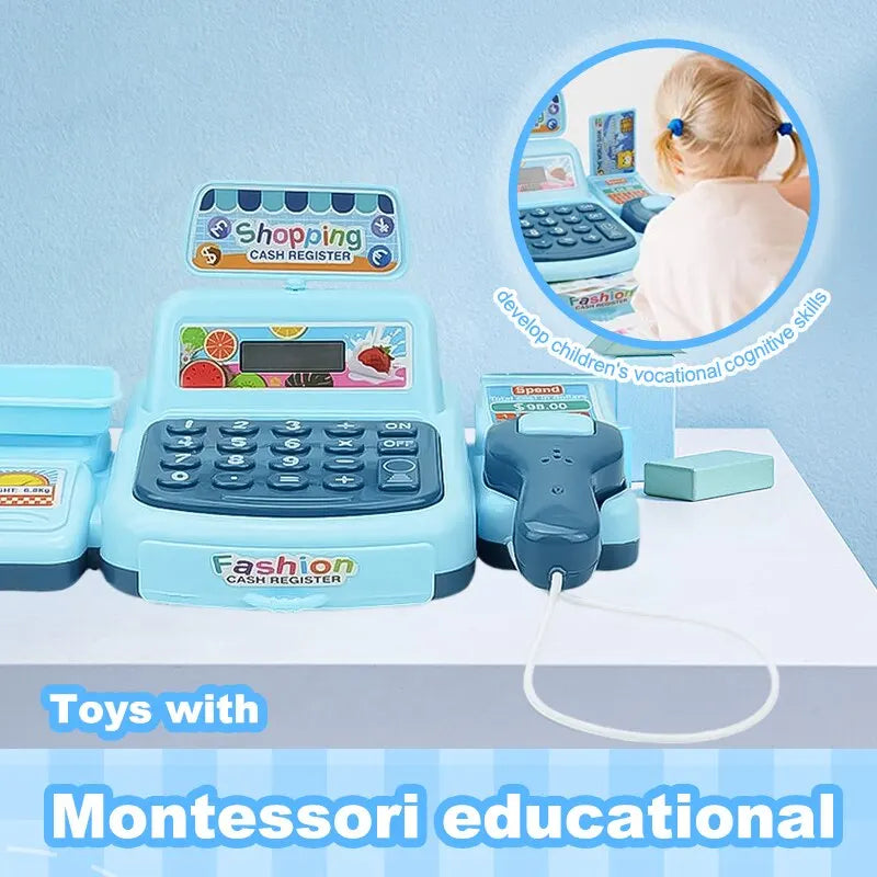 Caja Registradora Infantil Interactiva con Luces y Sonidos – Juego de Supermercado Educativo