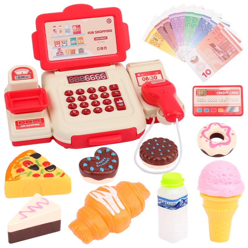 Caja Registradora Infantil Interactiva con Luces y Sonidos – Juego de Supermercado Educativo