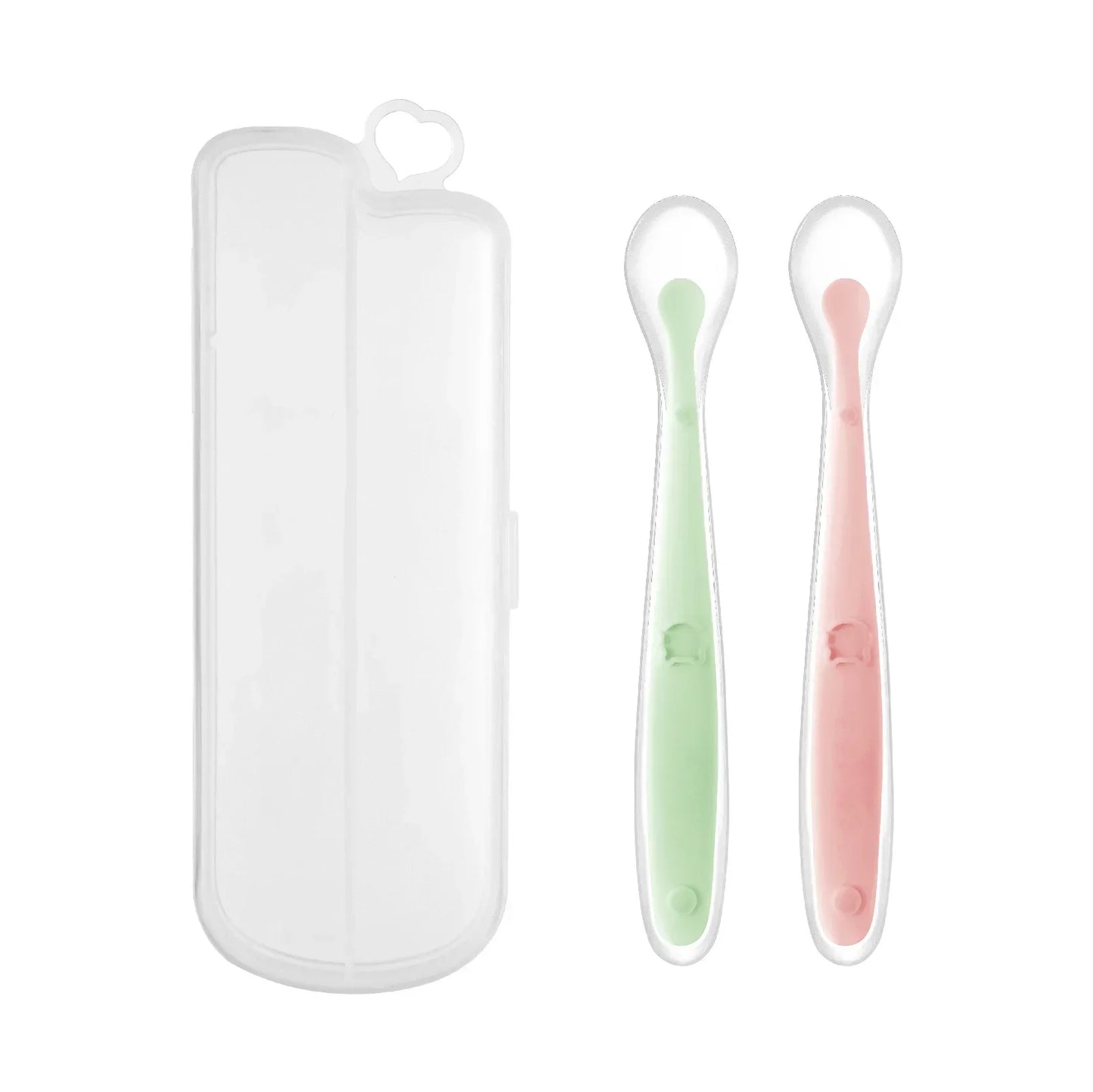 Cuchara Infantil: Cuchara de Silicona Suave para Aprender a Comer