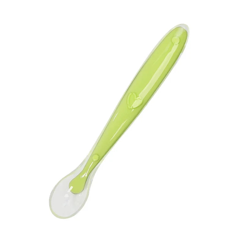 Cuchara Infantil: Cuchara de Silicona Suave para Aprender a Comer