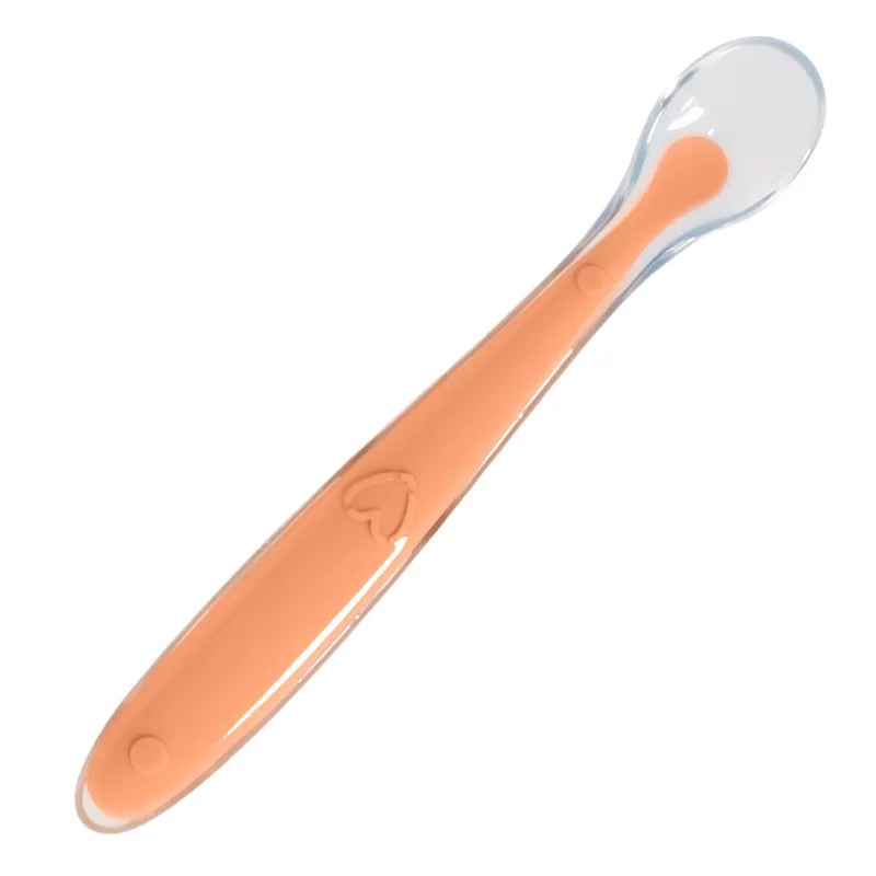 Cuchara Infantil: Cuchara de Silicona Suave para Aprender a Comer