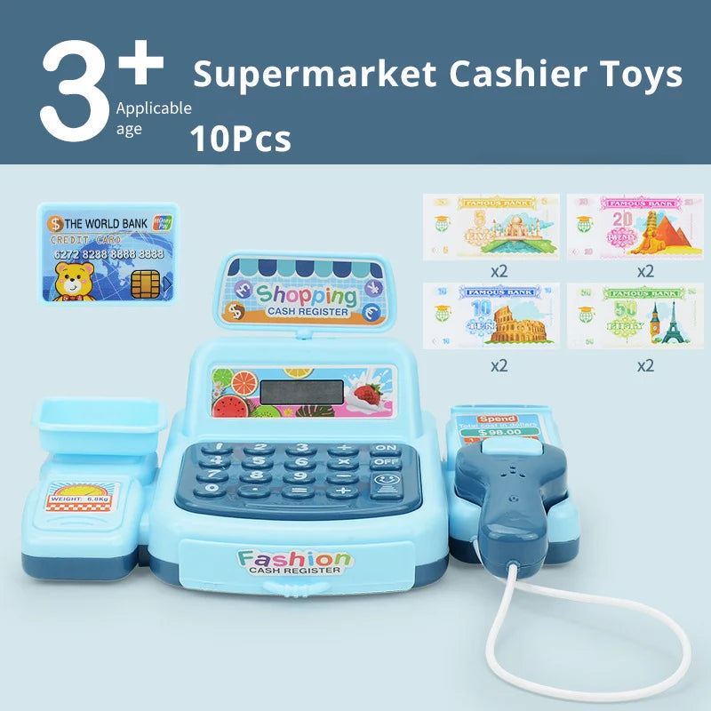 Caja Registradora Infantil Interactiva con Luces y Sonidos – Juego de Supermercado Educativo