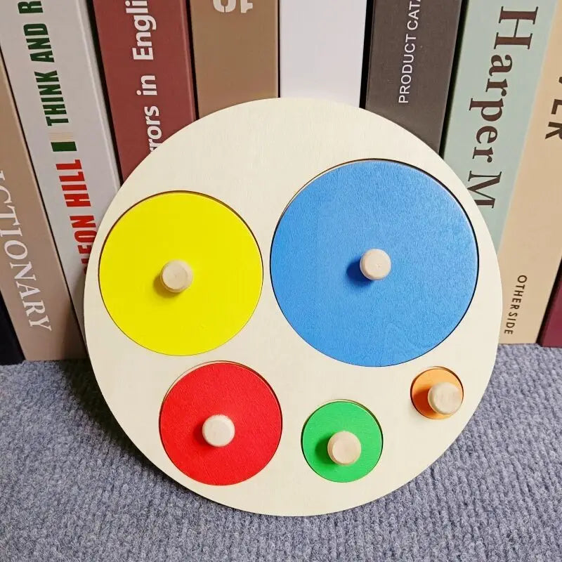 Bloques Montessori de Madera – Juego Educativo de Formas y Colores para Niños