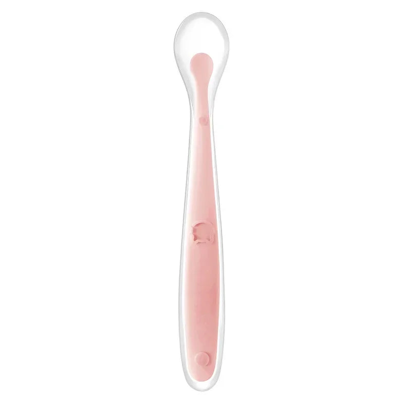 Cuchara Infantil: Cuchara de Silicona Suave para Aprender a Comer