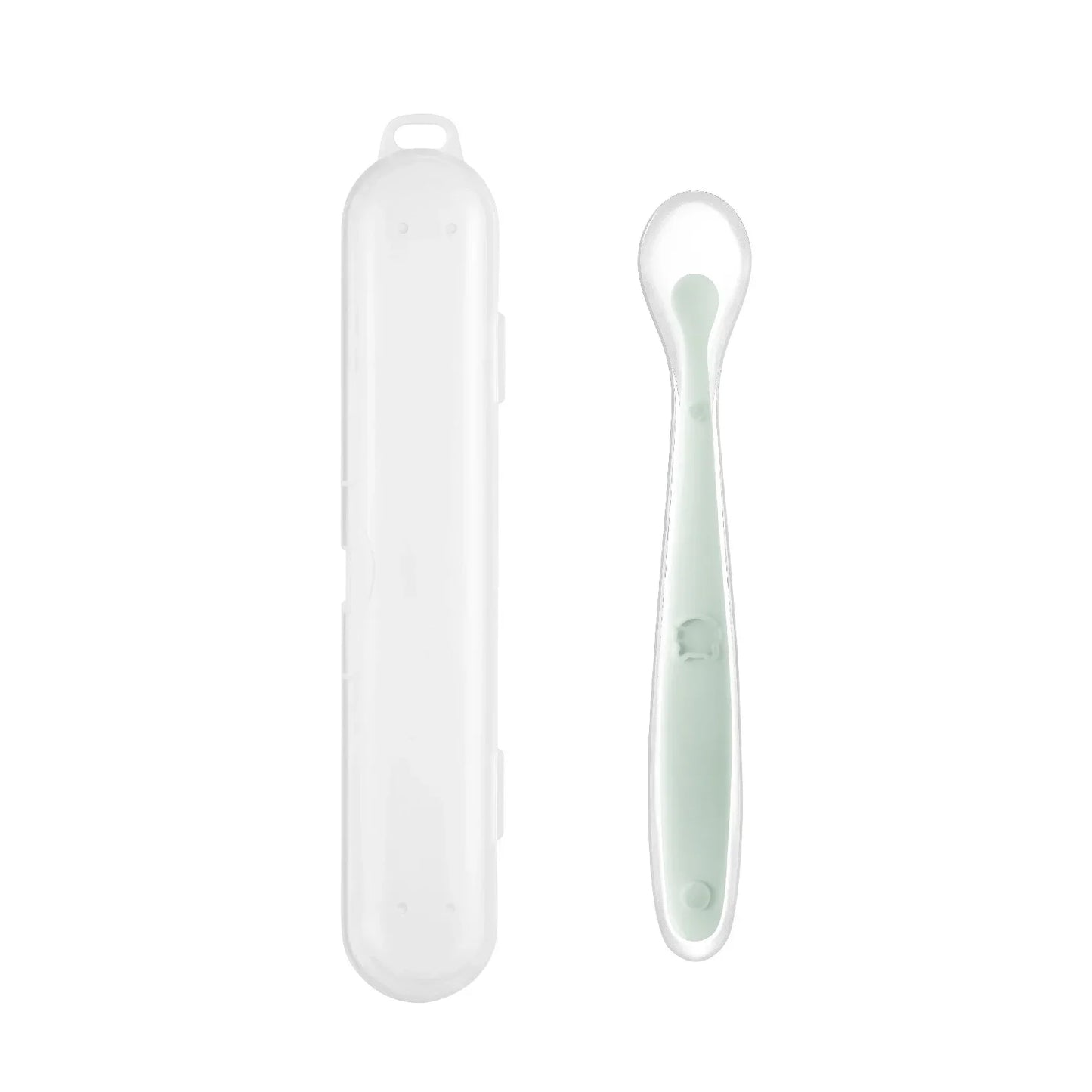 Cuchara Infantil: Cuchara de Silicona Suave para Aprender a Comer