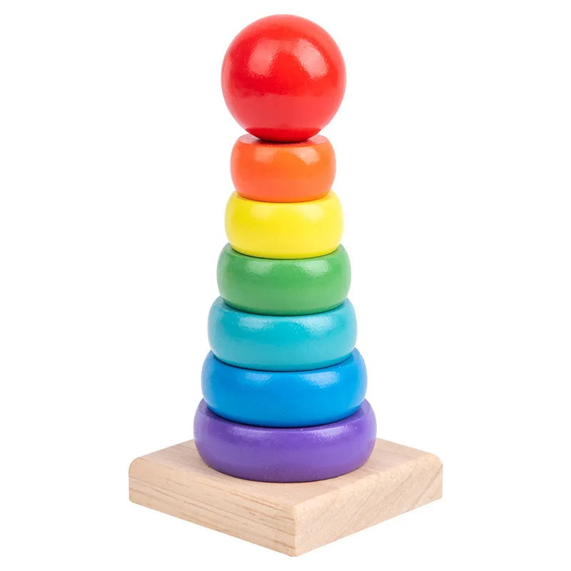 Bloques Montessori de Madera – Juego Educativo de Formas y Colores para Niños