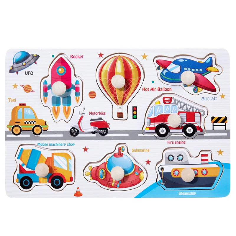 Bloques Montessori de Madera – Juego Educativo de Formas y Colores para Niños
