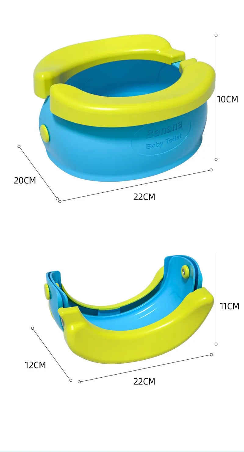 Baño portátil de bebés y niños para viajes y paseos. Incluye 10 bolsas de basura