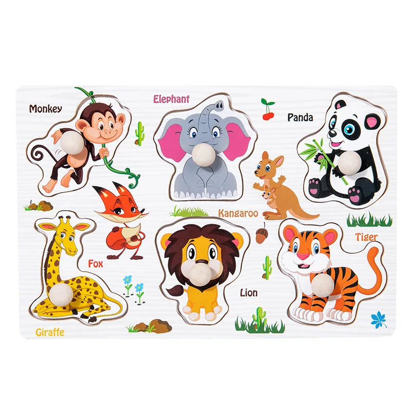 Bloques Montessori de Madera – Juego Educativo de Formas y Colores para Niños