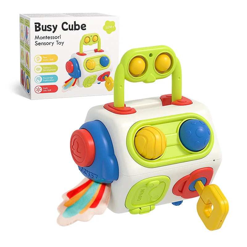 Busy Cube Montessori – Juego Educativo y Sensorial