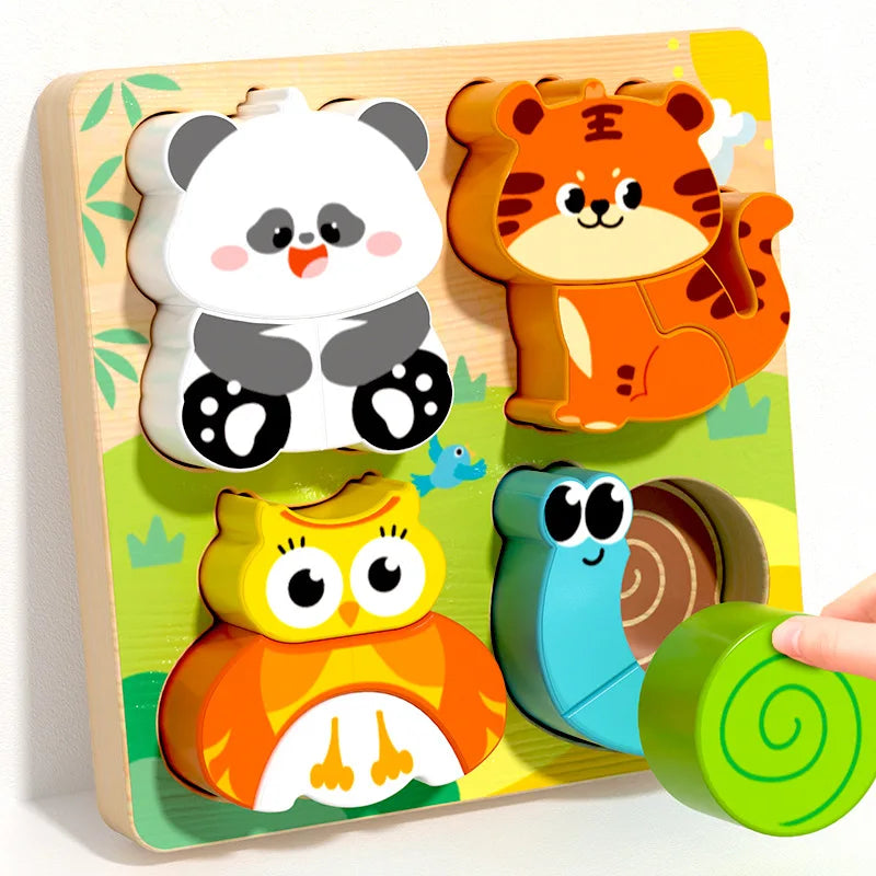Bloques Montessori de Madera – Juego Educativo de Formas y Colores para Niños