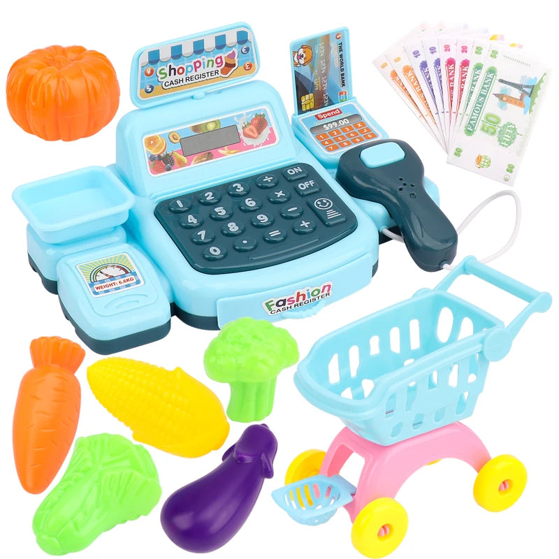 Caja Registradora Infantil Interactiva con Luces y Sonidos – Juego de Supermercado Educativo