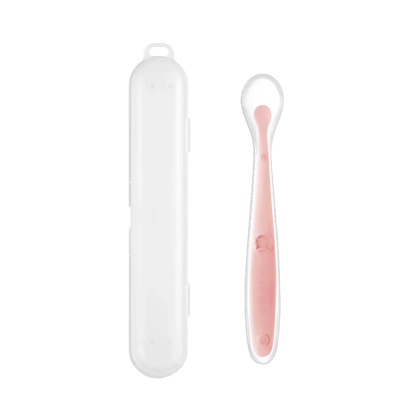Cuchara Infantil: Cuchara de Silicona Suave para Aprender a Comer