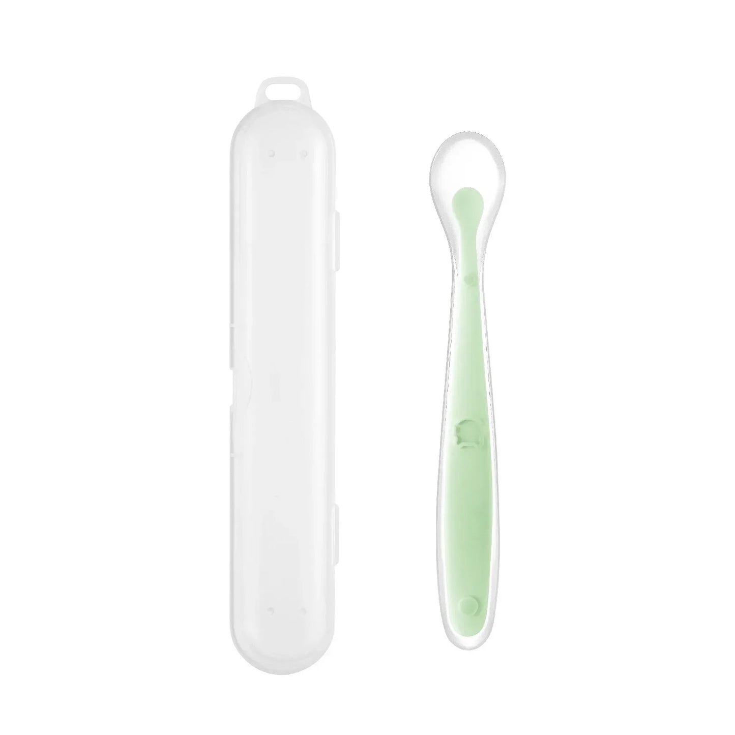 Cuchara Infantil: Cuchara de Silicona Suave para Aprender a Comer