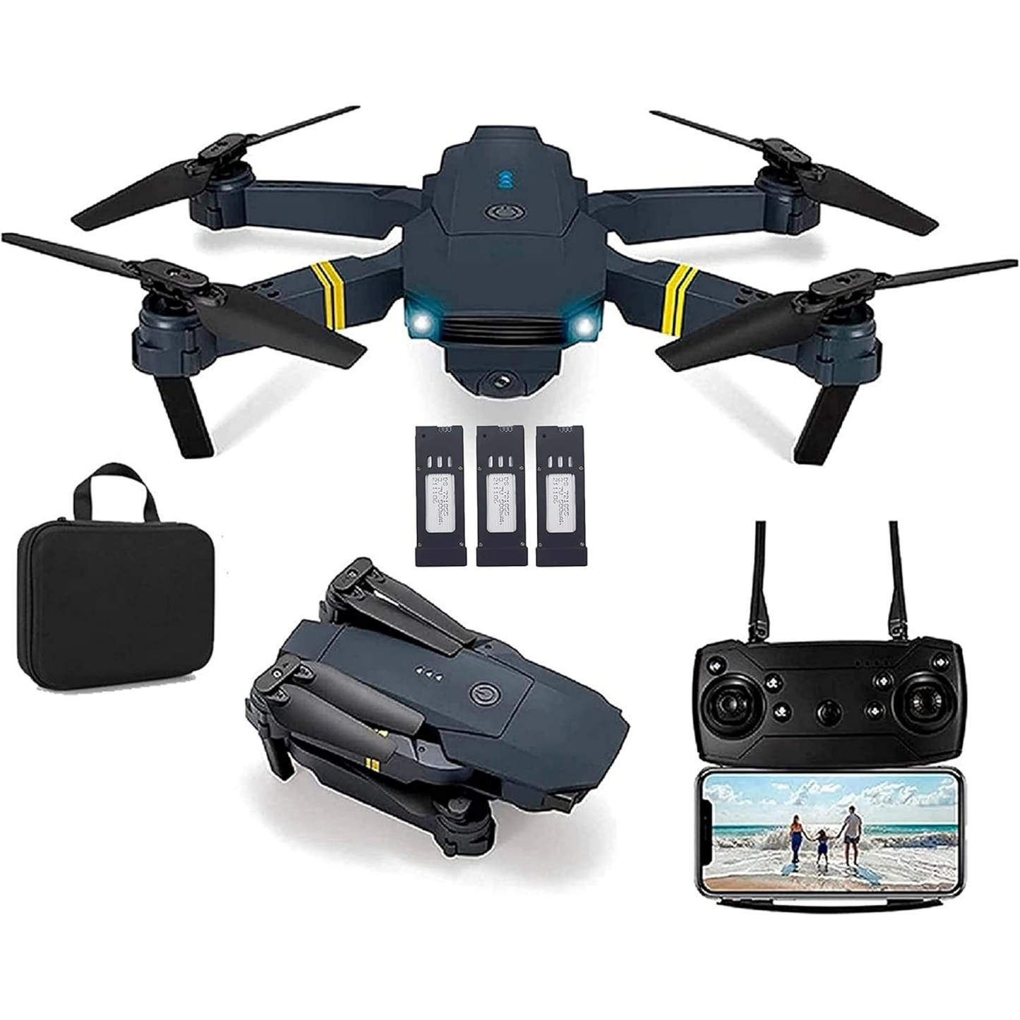 Drone 998 PRO Plegable con Cámara HD WiFi y FPV
