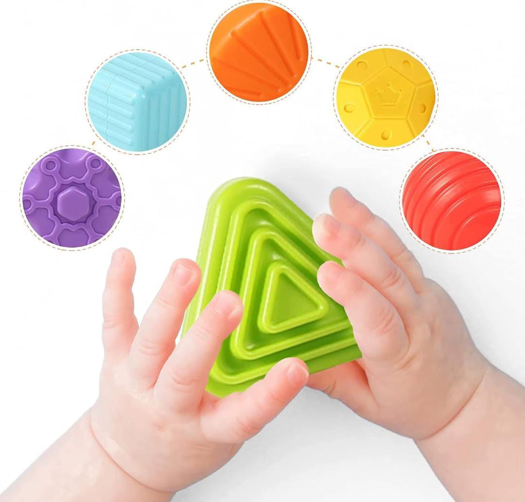 Cubo Sensorial con Figuras Geométricas