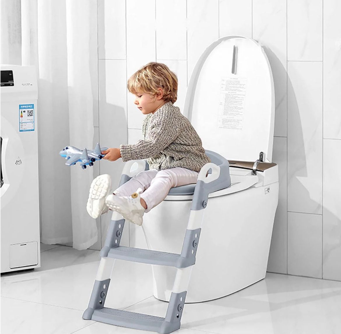 Asiento Escalera Adaptador de Inodoro para Niños