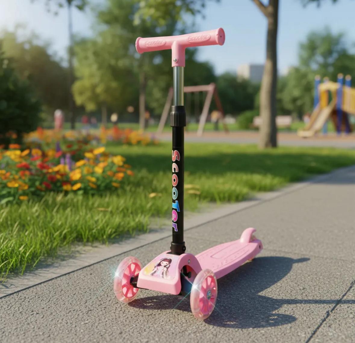 Scooter Infantil 3 Ruedas con luces LED