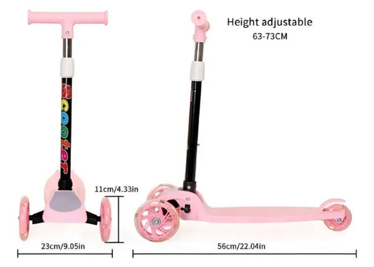 Scooter Infantil 3 Ruedas con luces LED