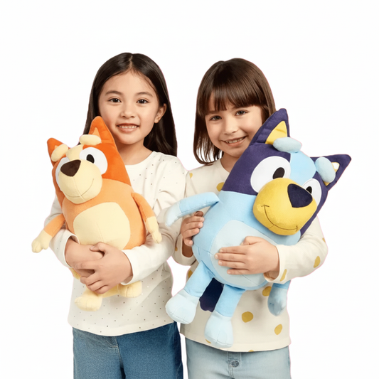Peluches Bluey y Bingo