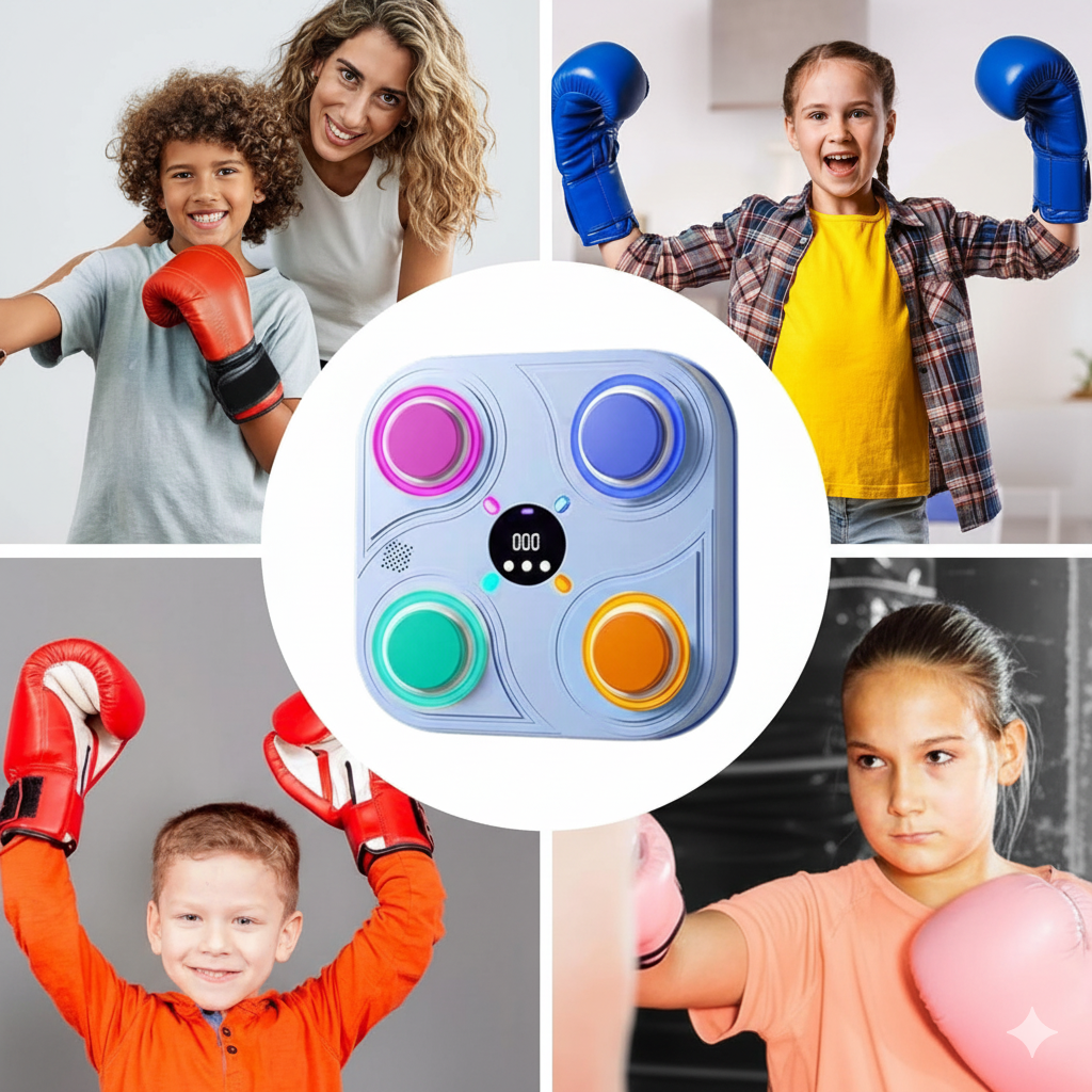 Máquina de Boxeo Inteligente Musical con Bluetooth para Niños