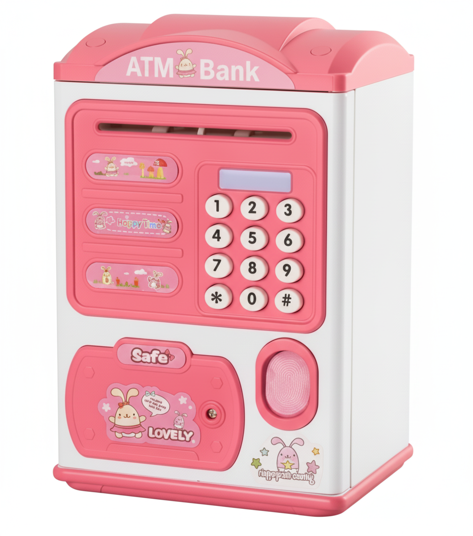 Alcancía Electrónica Infantil con Huella y Sonido