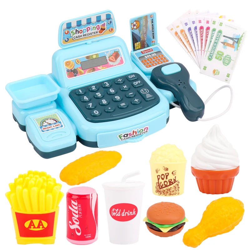 Caja Registradora Infantil Interactiva con Luces y Sonidos – Juego de Supermercado Educativo