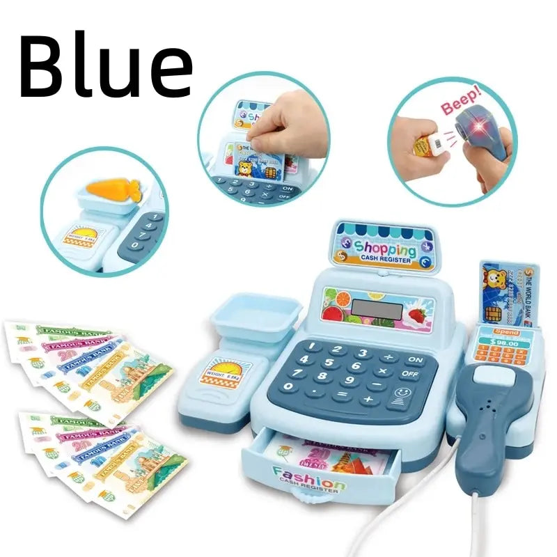 Caja Registradora Infantil Interactiva con Luces y Sonidos – Juego de Supermercado Educativo