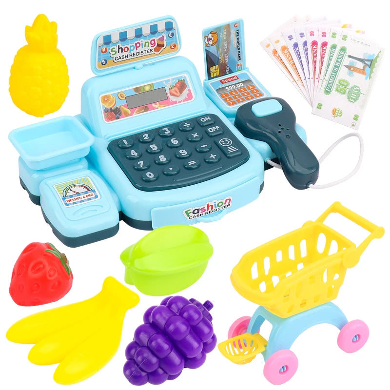 Caja Registradora Infantil Interactiva con Luces y Sonidos – Juego de Supermercado Educativo