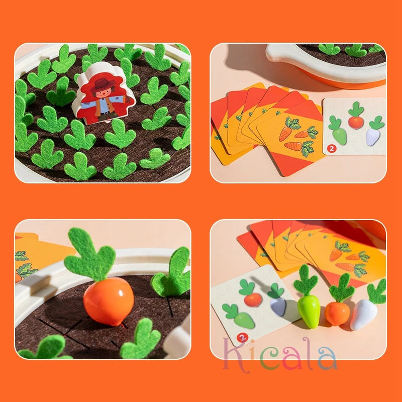 Juego Montessori estilo plantas y animales🌿 – Juguete Educativo de Madera para Niños