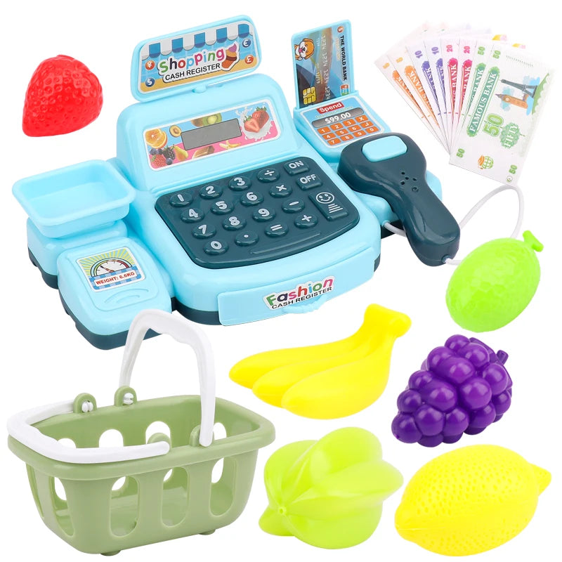 Caja Registradora Infantil Interactiva con Luces y Sonidos – Juego de Supermercado Educativo