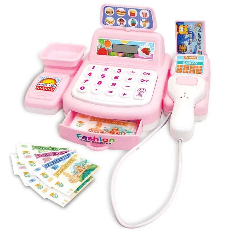 Caja Registradora Infantil Interactiva con Luces y Sonidos – Juego de Supermercado Educativo