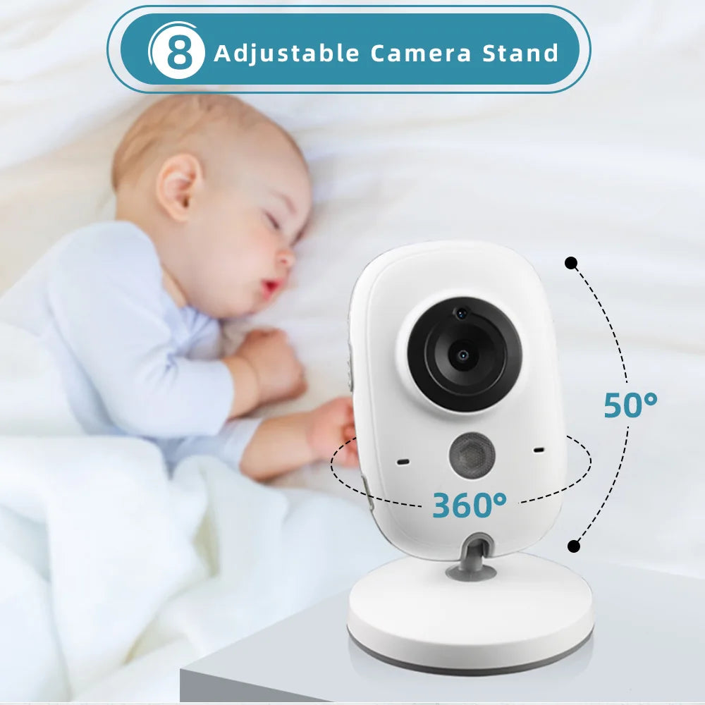 VideoMonitor de Bebé A&C Lite – Visión Nocturna Automática, Audio Bidireccional y Control de Temperatura
