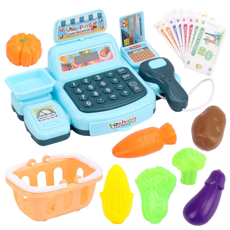 Caja Registradora Infantil Interactiva con Luces y Sonidos – Juego de Supermercado Educativo