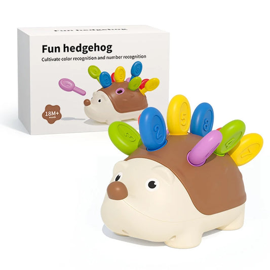 Erizo Montessori Educativo – Juguete Sensorial de Motricidad Fina y Conteo para Niños